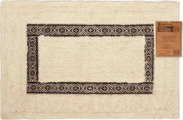 Изображение товара Коврик для ванной VORTEX Орнамент / 20200 (40x60)