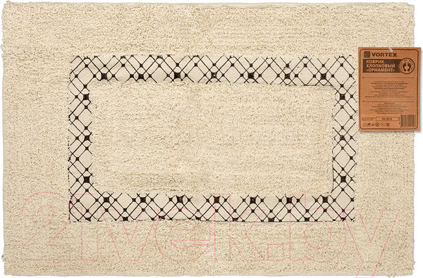 Изображение товара Коврик для ванной VORTEX Орнамент / 20200 (40x60)