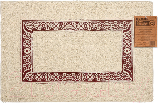 Изображение товара Коврик для ванной VORTEX Орнамент / 20200 (40x60)