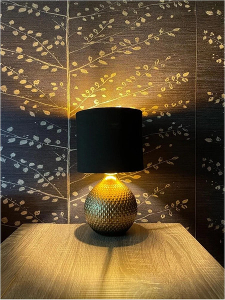 Изображение товара Прикроватная лампа Лючия Дубай 449 (темное золото/черный)