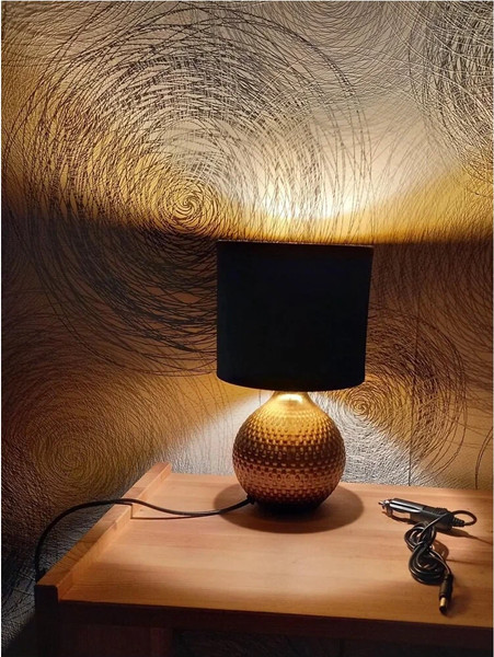 Изображение товара Прикроватная лампа Лючия Дубай 449 (темное золото/черный)