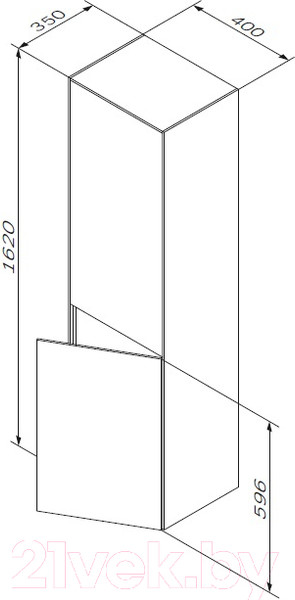 Изображение товара Шкаф-пенал для ванной AM.PM Inspire V2.0 M50ACHX0406GM