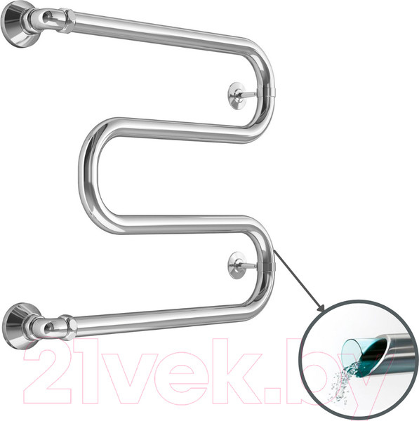 Изображение товара Полотенцесушитель водяной Маргроид Вид 37 50x50 (с полимерным покрытием)