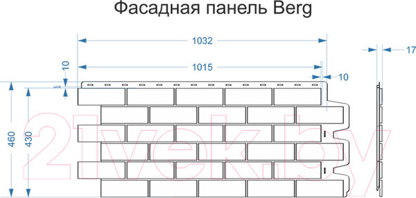 Изображение товара Фасадная панель Docke Berg Золото