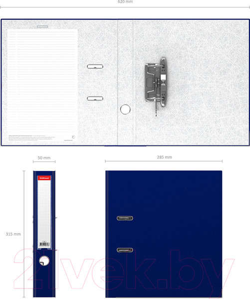 Изображение товара Папка-регистратор Erich Krause Business разборная / 718 (синий)