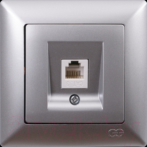 Изображение товара Розетка Gunsan Visage 01 28 15 00 157 120 (серебристый)