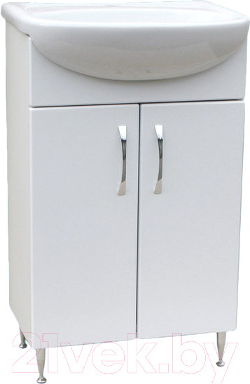 Изображение товара Тумба с умывальником СанитаМебель Камелия-62.12 Д2 + Ладога 50