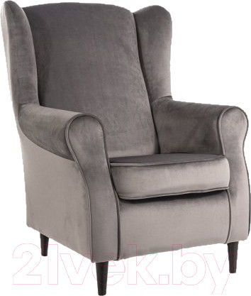 Изображение товара Кресло мягкое Signal Baron Velvet (Bluvel 14 серый)