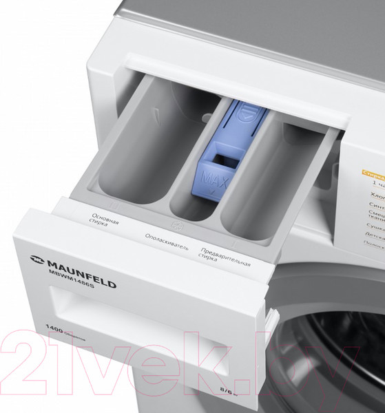 Изображение товара Стирально-сушильная машина встраиваемая Maunfeld MBWM1486S