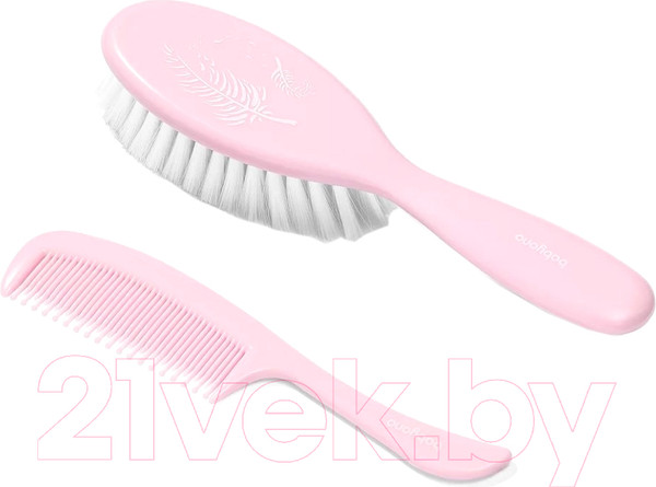 Изображение товара Набор для ухода за волосами детский BabyOno Супермягкая щетка для волос и гребешок / 569/03