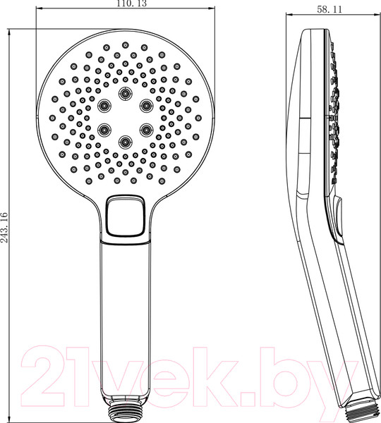 Изображение товара Лейка ручного душа LEMARK LM0819CW
