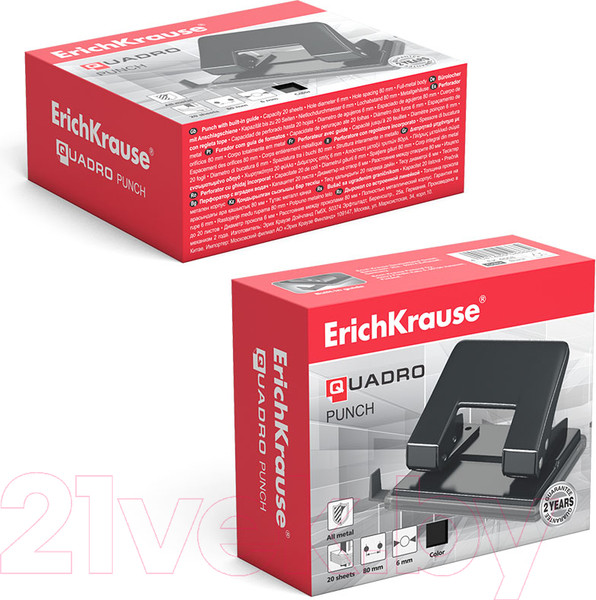 Изображение товара Дырокол Erich Krause Quadro / 4668