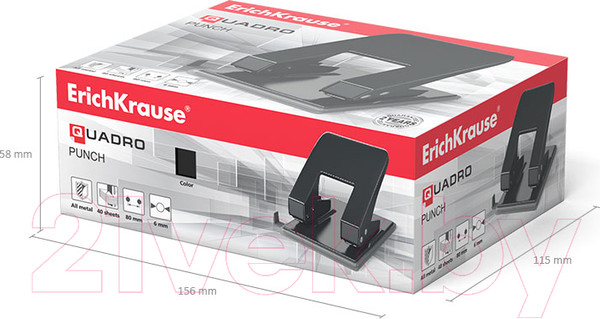 Изображение товара Дырокол Erich Krause Quadro / 4669