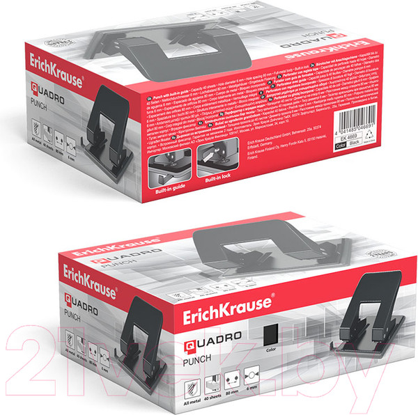 Изображение товара Дырокол Erich Krause Quadro / 4669