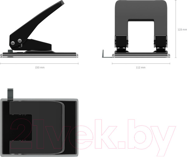 Изображение товара Дырокол Erich Krause Quadro / 4669