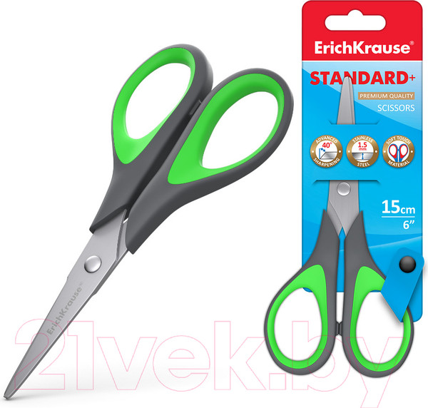 Изображение товара Ножницы канцелярские Erich Krause Standard+ / 35098