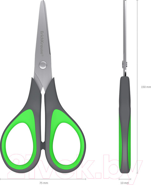 Изображение товара Ножницы канцелярские Erich Krause Standard+ / 35098