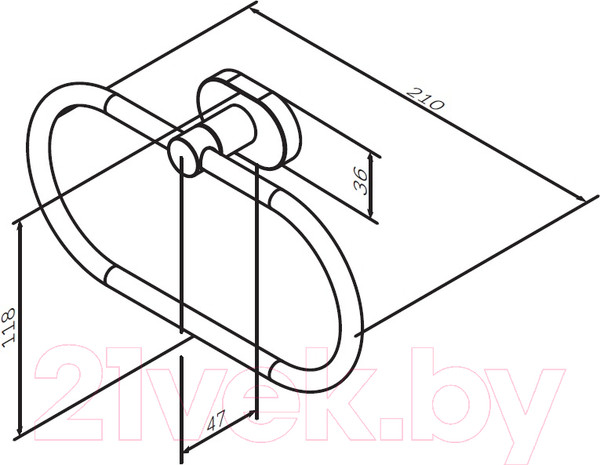 Изображение товара Крючок для ванной AM.PM Sense L A7434400