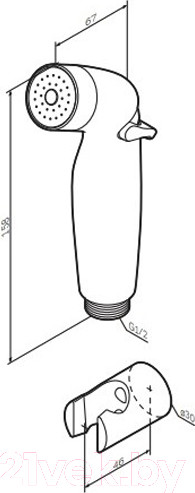 Изображение товара Лейка гигиенического душа AM.PM F0201964 / F0201932