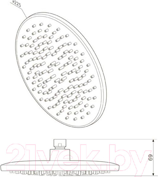 Изображение товара Лейка верхнего душа AM.PM Gem F0590000