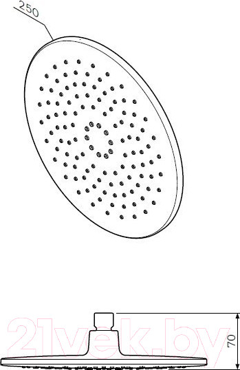 Изображение товара Лейка верхнего душа AM.PM Like F0580000