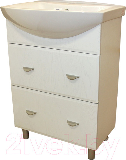 Изображение товара Тумба с умывальником СанитаМебель Лотос 601.600 + Грация