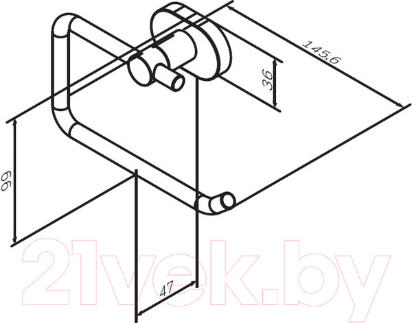 Изображение товара Держатель для туалетной бумаги AM.PM Sense L A7434100