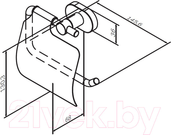 Изображение товара Держатель для туалетной бумаги AM.PM Sense L A74341400