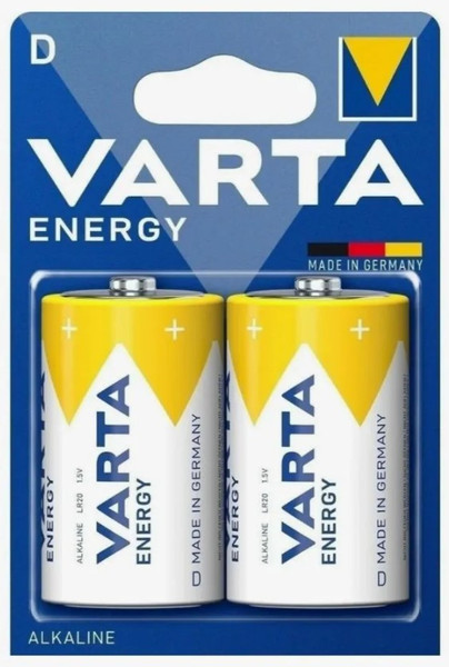 Изображение товара Комплект батареек Varta Energy D (2шт)