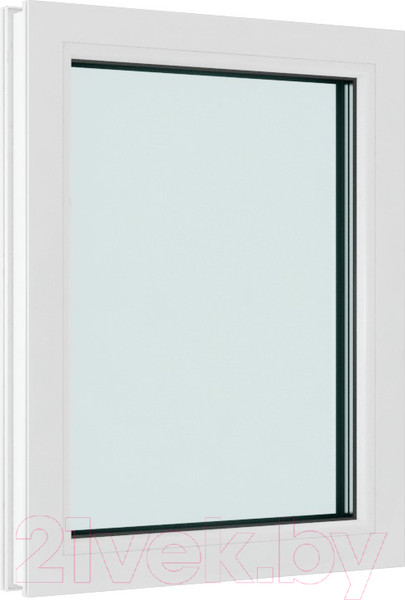 Изображение товара Окно ПВХ Brusbox Одностворчатое Глухое 3 стекла (1000x600x70)
