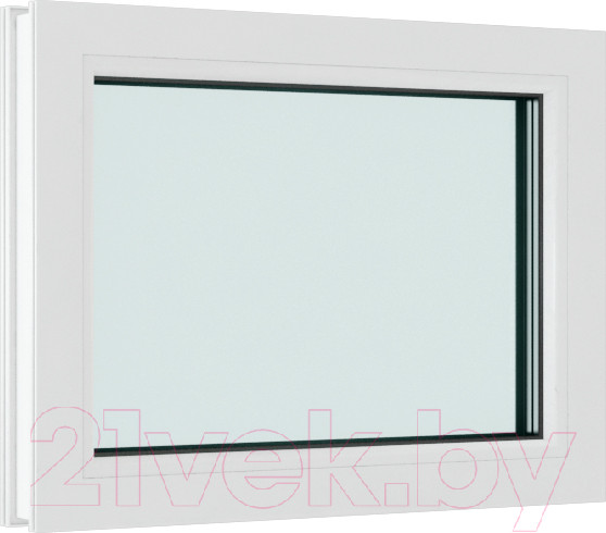 Изображение товара Окно ПВХ Brusbox Одностворчатое Глухое 3 стекла (600x800x70)