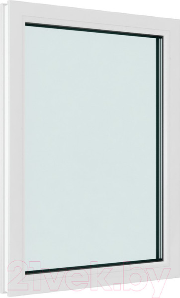 Изображение товара Окно ПВХ Brusbox Одностворчатое Глухое 3 стекла (1300x900x70)