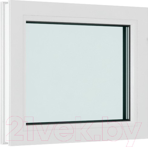 Изображение товара Окно ПВХ Brusbox Глухое 3 стекла (700x700x70)