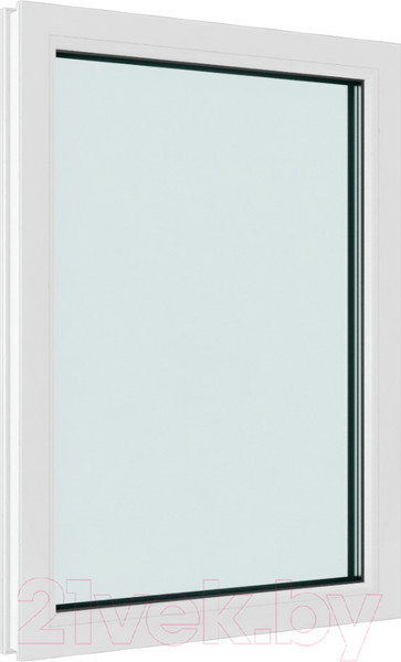Изображение товара Окно ПВХ Brusbox Одностворчатое Глухое 2 стекла (1300x800x60)