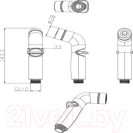Изображение товара Гигиенический душ LEMARK LM8077C