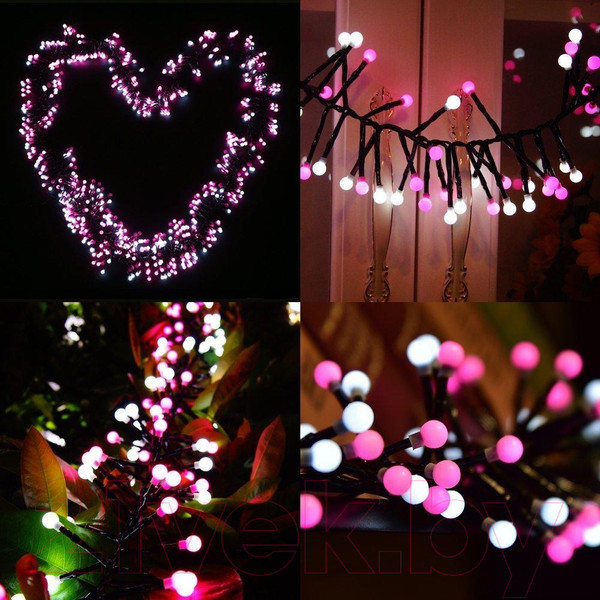 Изображение товара Светодиодная мишура MONAMI BH6002 (7.5м, белый/розовый)