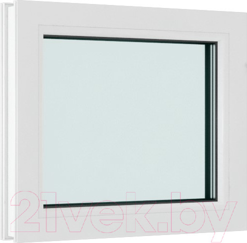 Изображение товара Окно ПВХ Brusbox Глухое 2 стекла (700x700x60)