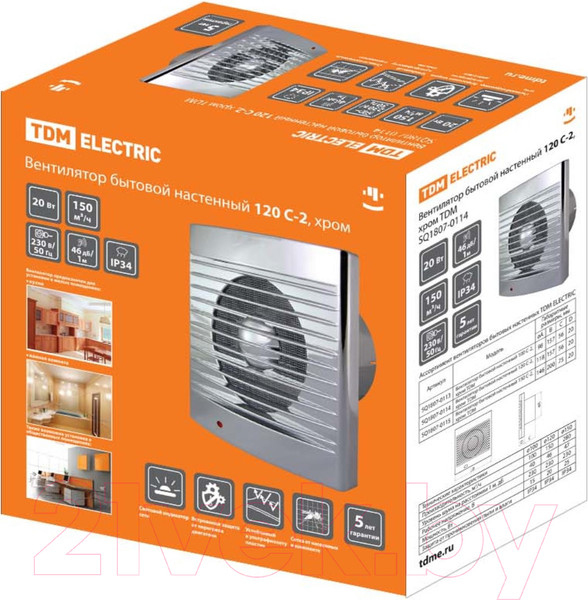 Изображение товара Вентилятор накладной TDM SQ1807-0114