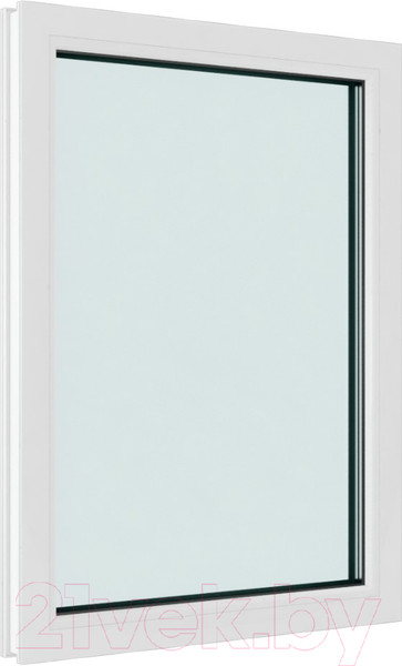 Изображение товара Окно ПВХ Brusbox Одностворчатое Глухое 2 стекла (1100x900x60)