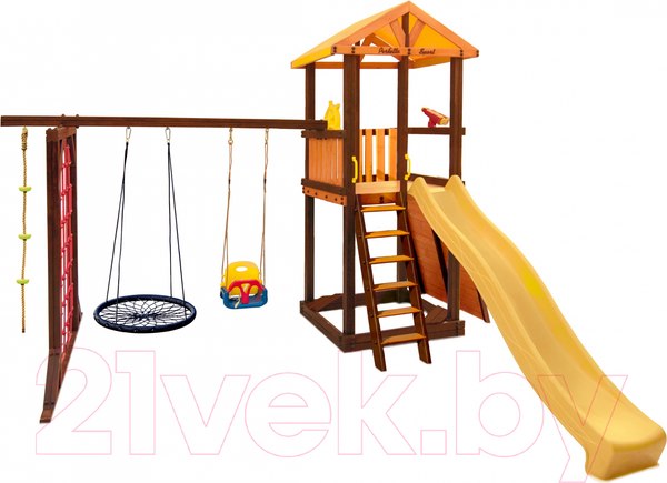 Изображение товара Игровой комплекс Perfetto Sport Pitigliano-11 + качели Паутина