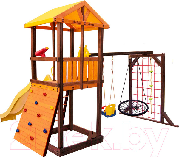 Изображение товара Игровой комплекс Perfetto Sport Pitigliano-11 + качели Паутина