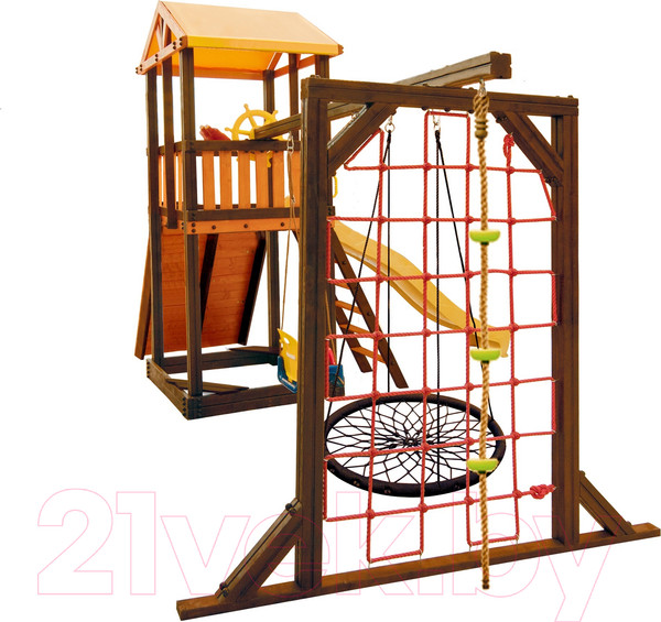 Изображение товара Игровой комплекс Perfetto Sport Pitigliano-11 + качели Паутина