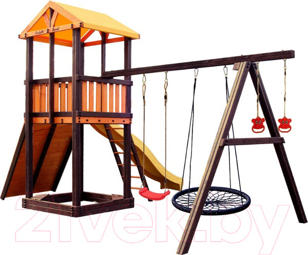 Изображение товара Игровой комплекс Perfetto Sport Pitigliano 5 + качели Паутина