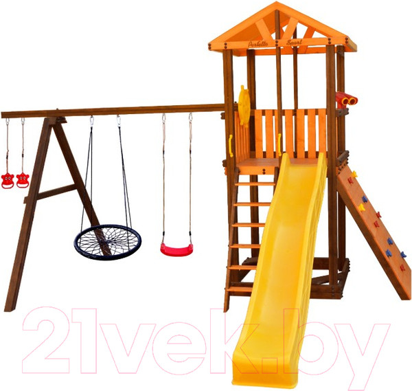 Изображение товара Игровой комплекс Perfetto Sport Pitigliano 5 + качели Паутина