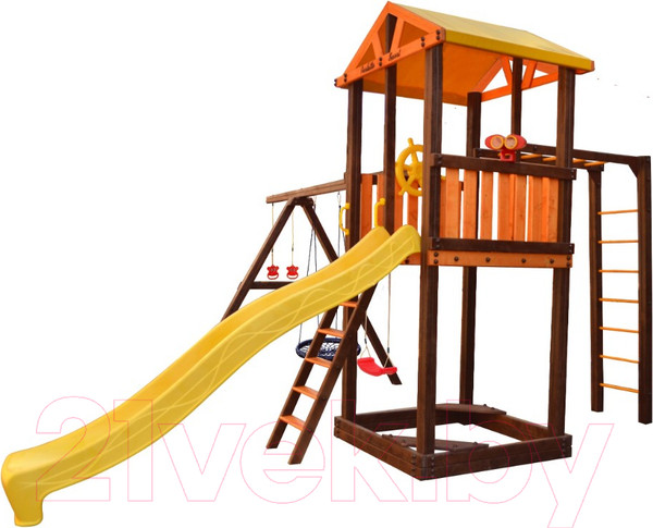 Изображение товара Игровой комплекс Perfetto Sport Pitigliano 6 + качели Паутина
