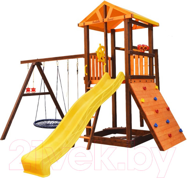 Изображение товара Игровой комплекс Perfetto Sport Pitigliano 8 + качели Паутина
