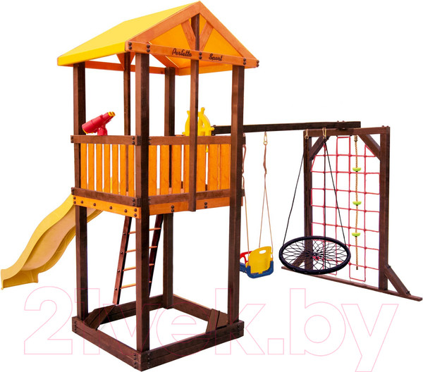 Изображение товара Игровой комплекс Perfetto Sport Pitigliano 9 + качели Паутина