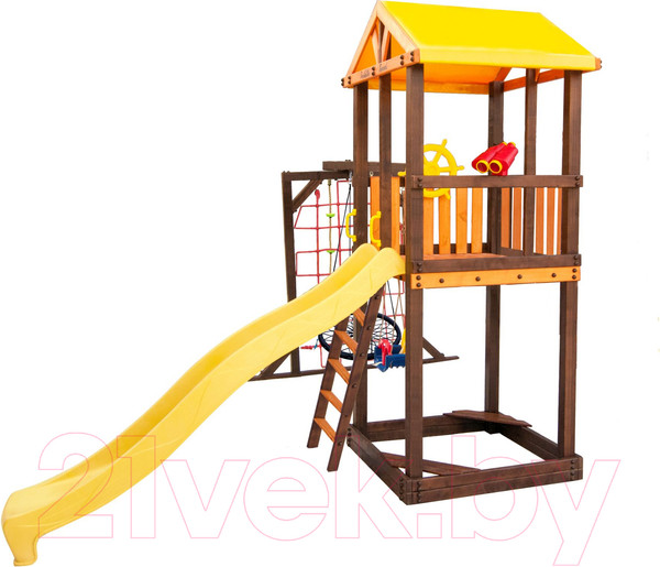 Изображение товара Игровой комплекс Perfetto Sport Pitigliano 9 + качели Паутина