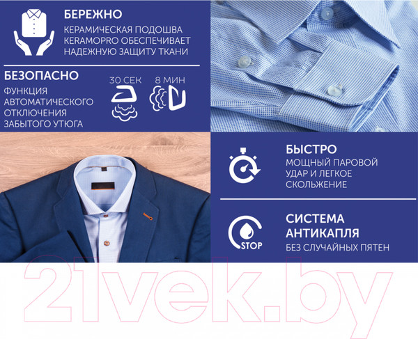 Изображение товара Утюг Scarlett SC-SI30K57 (фиолетовый/черный)