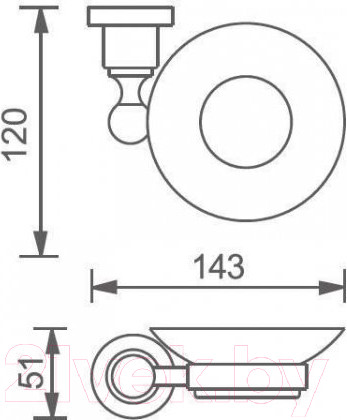 Изображение товара Мыльница Aquanet 3885 / 189267